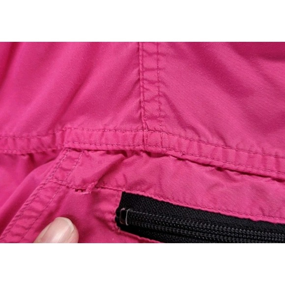 VINTAGE LL Bean Jacket Womens Large Pink Anorak Hooded Windbreaker Made In USA - Picture 3 of 14